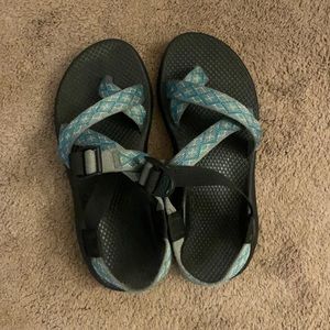Blue gray and white Chaco’s